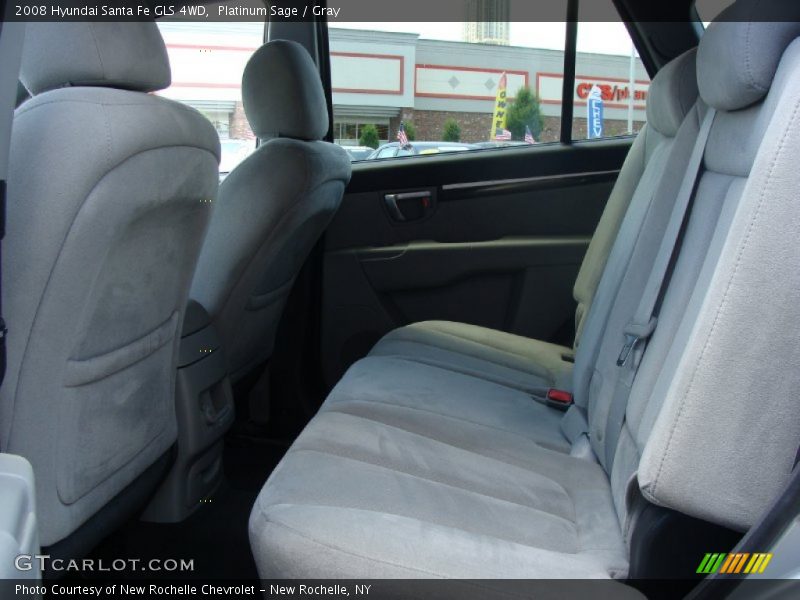 Platinum Sage / Gray 2008 Hyundai Santa Fe GLS 4WD