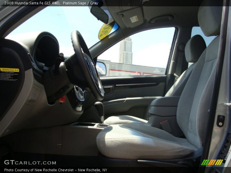 Platinum Sage / Gray 2008 Hyundai Santa Fe GLS 4WD