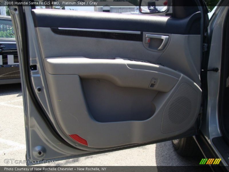 Platinum Sage / Gray 2008 Hyundai Santa Fe GLS 4WD