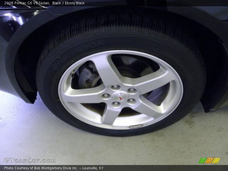 Black / Ebony Black 2008 Pontiac G6 V6 Sedan