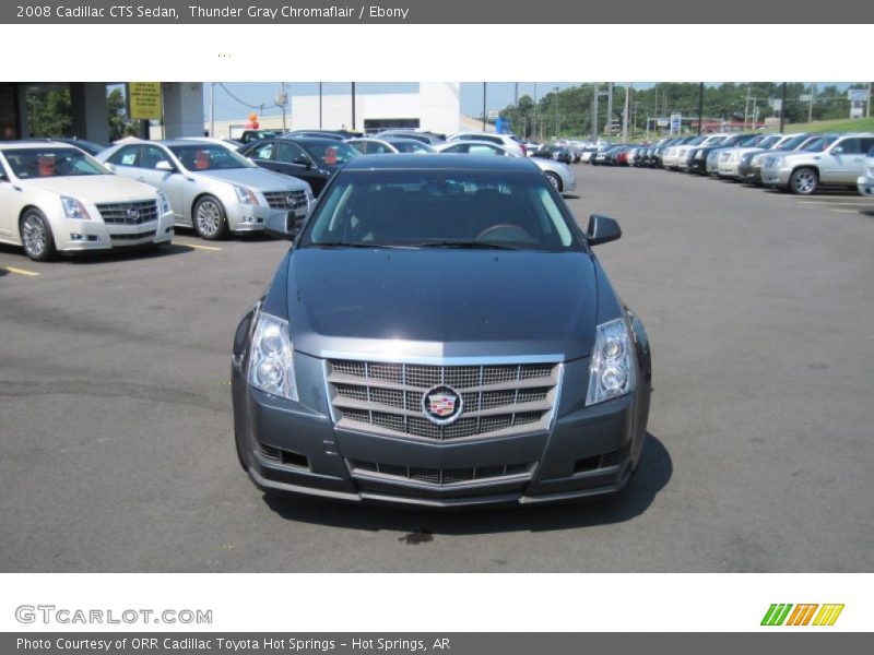 Thunder Gray Chromaflair / Ebony 2008 Cadillac CTS Sedan