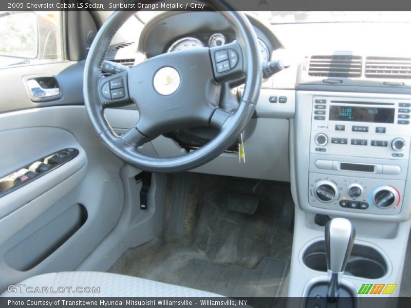 Sunburst Orange Metallic / Gray 2005 Chevrolet Cobalt LS Sedan