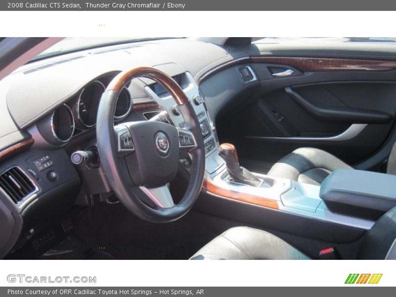 Thunder Gray Chromaflair / Ebony 2008 Cadillac CTS Sedan