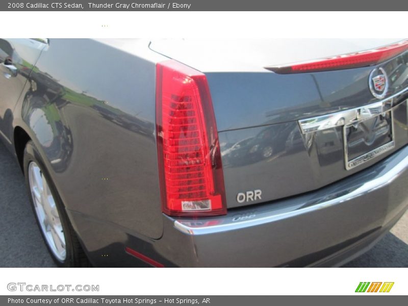 Thunder Gray Chromaflair / Ebony 2008 Cadillac CTS Sedan