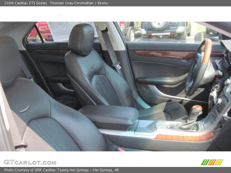 Thunder Gray Chromaflair / Ebony 2008 Cadillac CTS Sedan