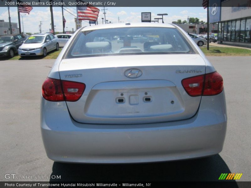 QuickSilver Metallic / Gray 2008 Hyundai Elantra GLS Sedan