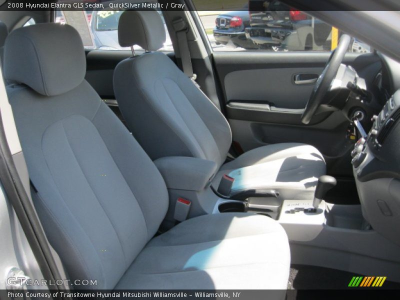 QuickSilver Metallic / Gray 2008 Hyundai Elantra GLS Sedan