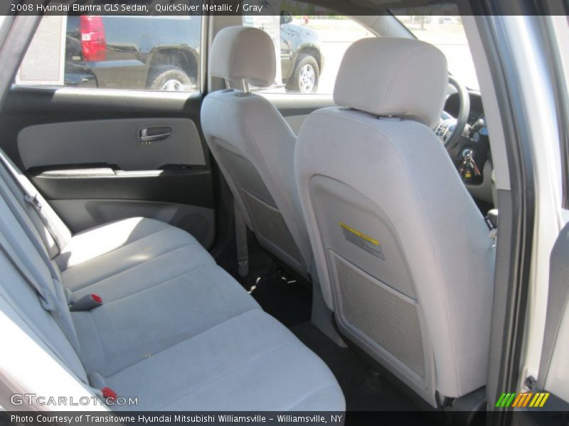 QuickSilver Metallic / Gray 2008 Hyundai Elantra GLS Sedan