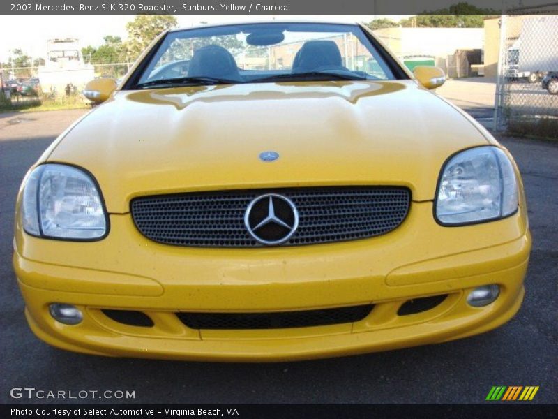 Sunburst Yellow / Charcoal 2003 Mercedes-Benz SLK 320 Roadster