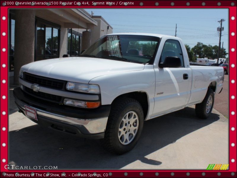 Summit White / Graphite 2000 Chevrolet Silverado 1500 Regular Cab 4x4