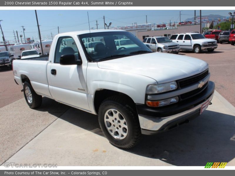 Summit White / Graphite 2000 Chevrolet Silverado 1500 Regular Cab 4x4