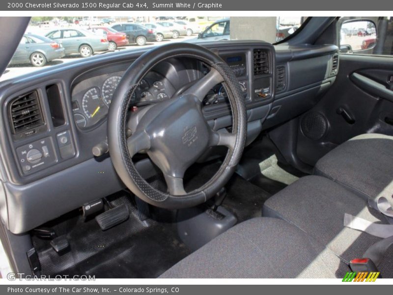 Summit White / Graphite 2000 Chevrolet Silverado 1500 Regular Cab 4x4