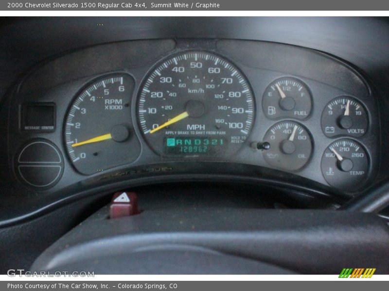Summit White / Graphite 2000 Chevrolet Silverado 1500 Regular Cab 4x4
