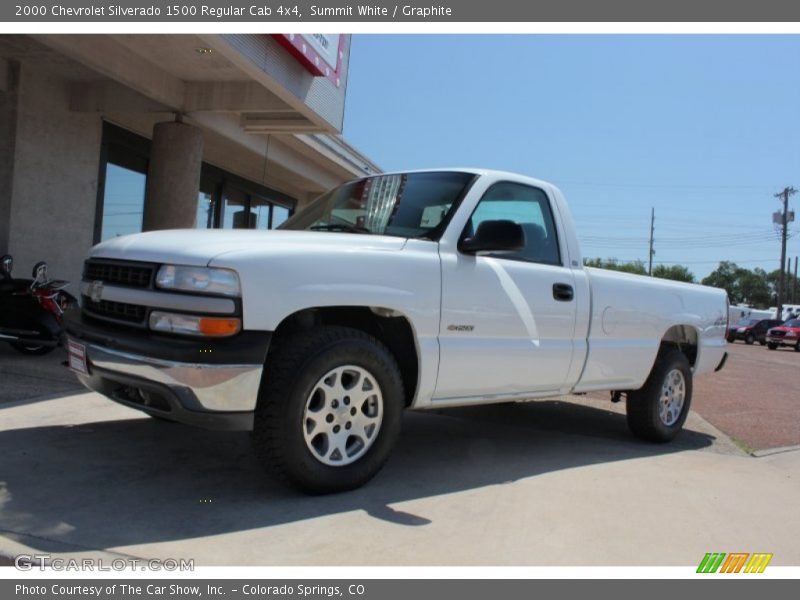 Summit White / Graphite 2000 Chevrolet Silverado 1500 Regular Cab 4x4