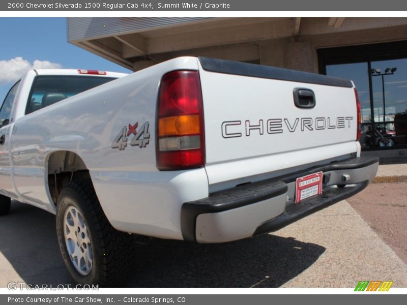 Summit White / Graphite 2000 Chevrolet Silverado 1500 Regular Cab 4x4