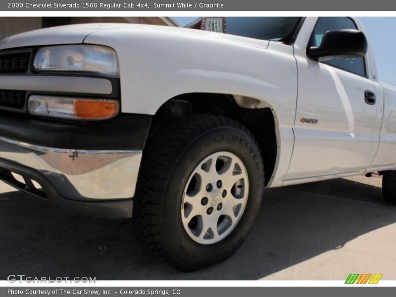 Summit White / Graphite 2000 Chevrolet Silverado 1500 Regular Cab 4x4