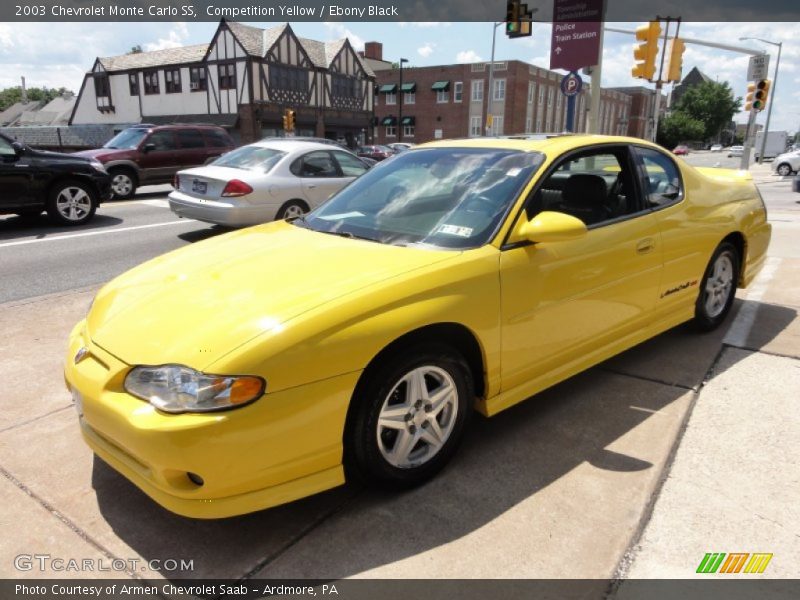 Competition Yellow / Ebony Black 2003 Chevrolet Monte Carlo SS