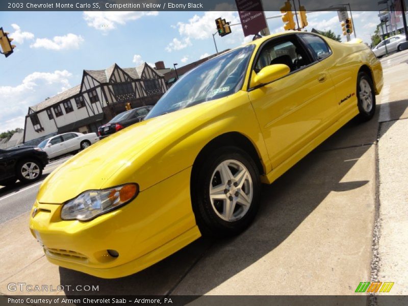 Competition Yellow / Ebony Black 2003 Chevrolet Monte Carlo SS