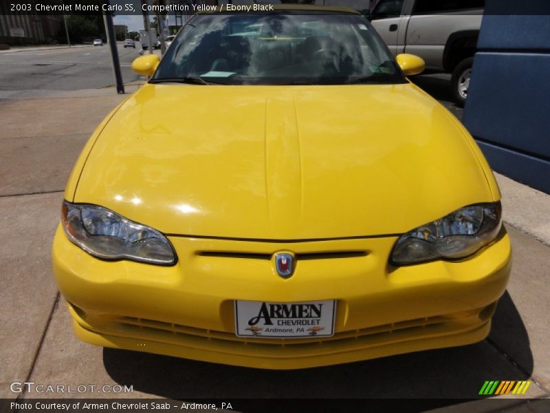 Competition Yellow / Ebony Black 2003 Chevrolet Monte Carlo SS