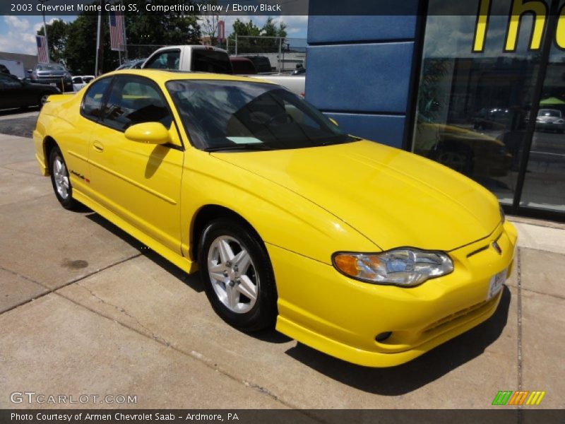Competition Yellow / Ebony Black 2003 Chevrolet Monte Carlo SS
