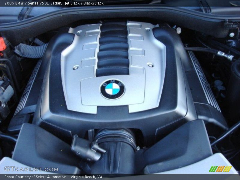 Jet Black / Black/Black 2006 BMW 7 Series 750Li Sedan