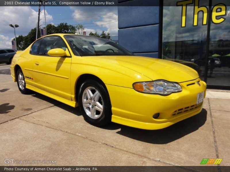 Competition Yellow / Ebony Black 2003 Chevrolet Monte Carlo SS