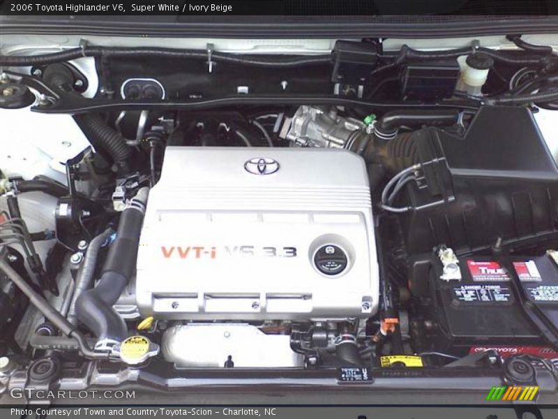 Super White / Ivory Beige 2006 Toyota Highlander V6
