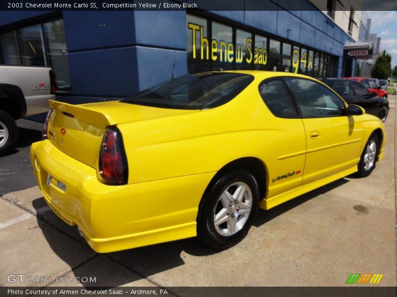 Competition Yellow / Ebony Black 2003 Chevrolet Monte Carlo SS