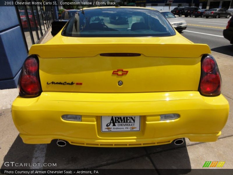 Competition Yellow / Ebony Black 2003 Chevrolet Monte Carlo SS