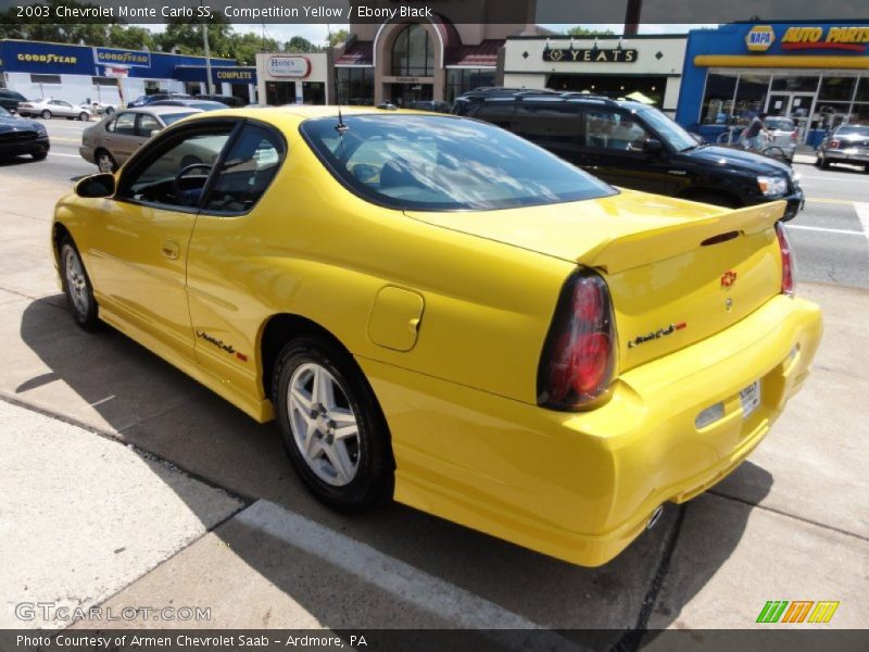 Competition Yellow / Ebony Black 2003 Chevrolet Monte Carlo SS
