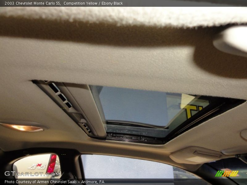 Competition Yellow / Ebony Black 2003 Chevrolet Monte Carlo SS