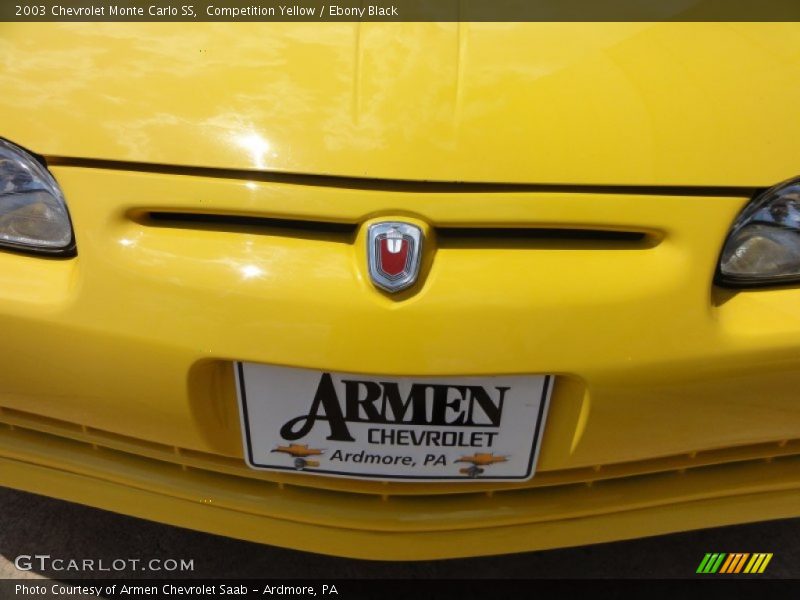 Competition Yellow / Ebony Black 2003 Chevrolet Monte Carlo SS