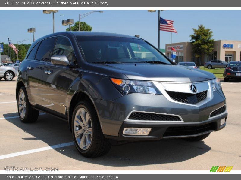 Polished Metal Metallic / Ebony 2011 Acura MDX Advance