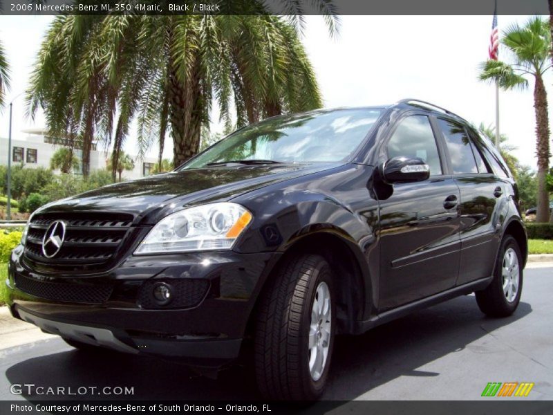 Black / Black 2006 Mercedes-Benz ML 350 4Matic