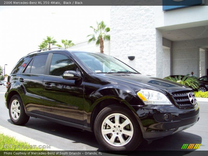Black / Black 2006 Mercedes-Benz ML 350 4Matic