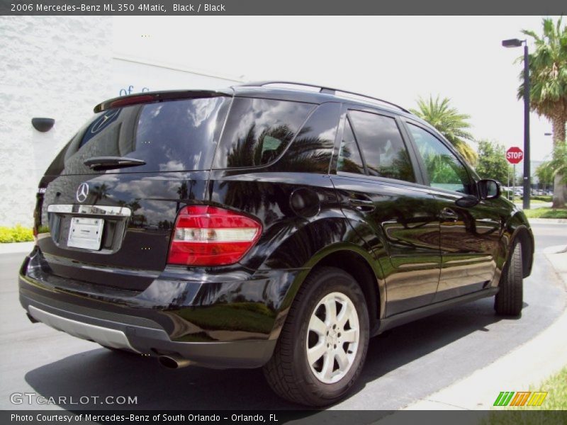 Black / Black 2006 Mercedes-Benz ML 350 4Matic
