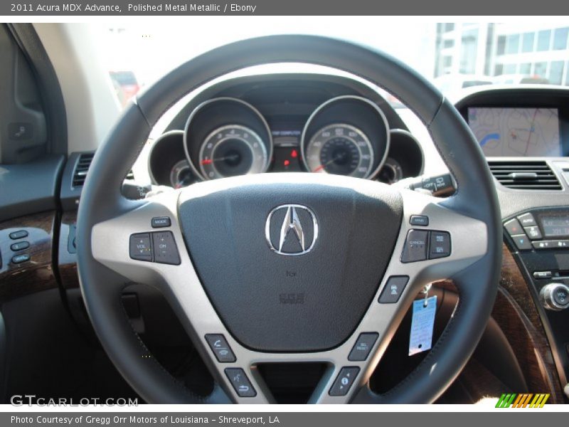 Polished Metal Metallic / Ebony 2011 Acura MDX Advance