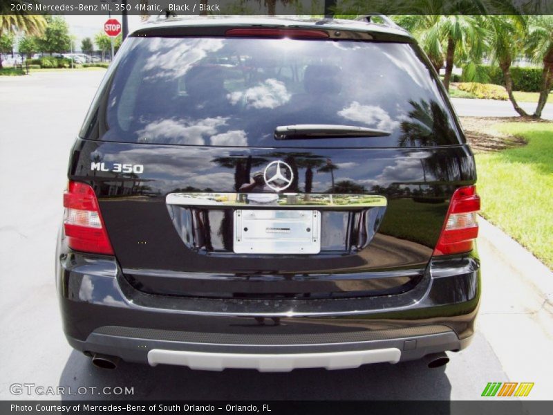 Black / Black 2006 Mercedes-Benz ML 350 4Matic