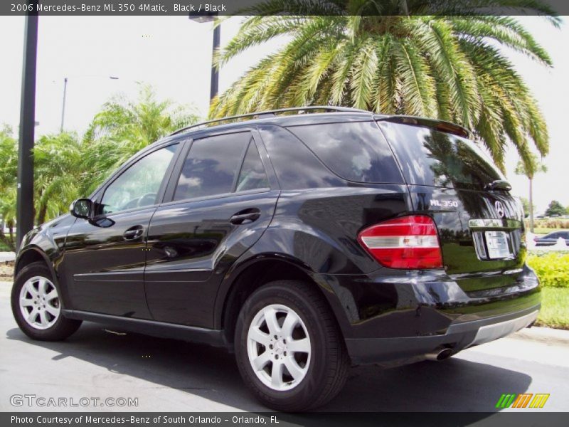 Black / Black 2006 Mercedes-Benz ML 350 4Matic