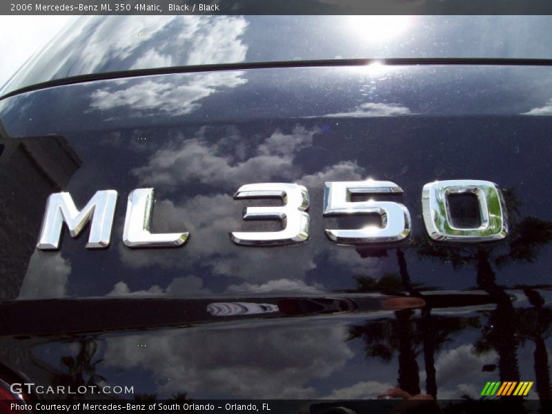Black / Black 2006 Mercedes-Benz ML 350 4Matic