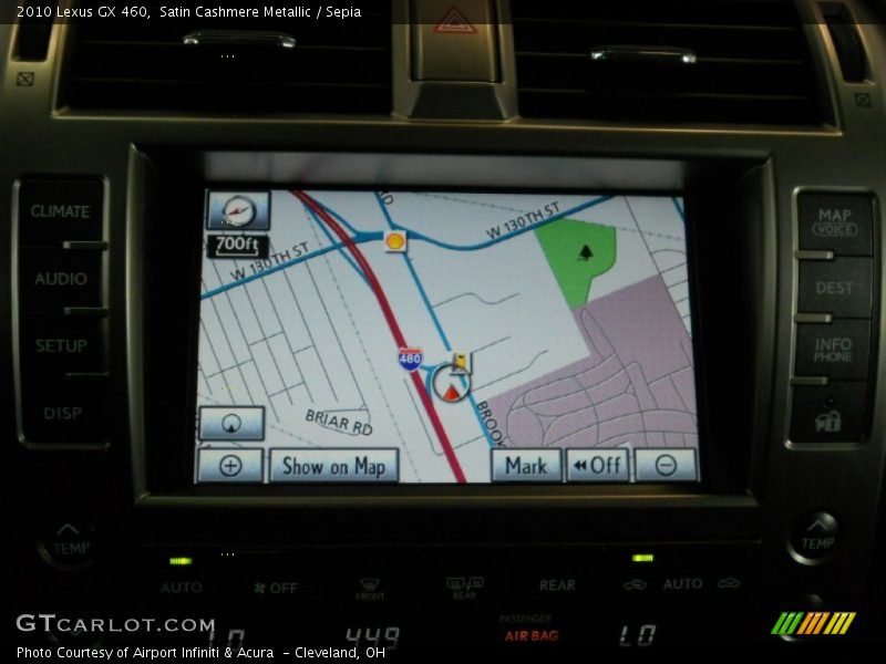 Satin Cashmere Metallic / Sepia 2010 Lexus GX 460