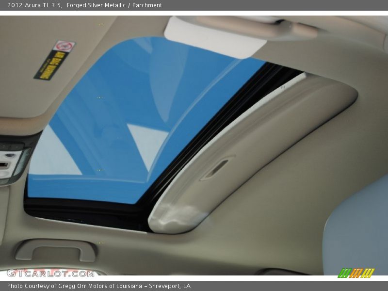 Sunroof of 2012 TL 3.5