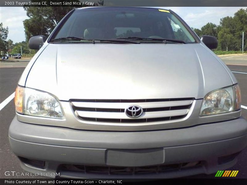 Desert Sand Mica / Gray 2003 Toyota Sienna CE