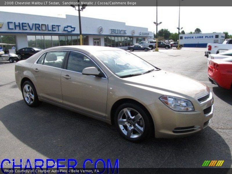 Sandstone Metallic / Cocoa/Cashmere Beige 2008 Chevrolet Malibu LT Sedan
