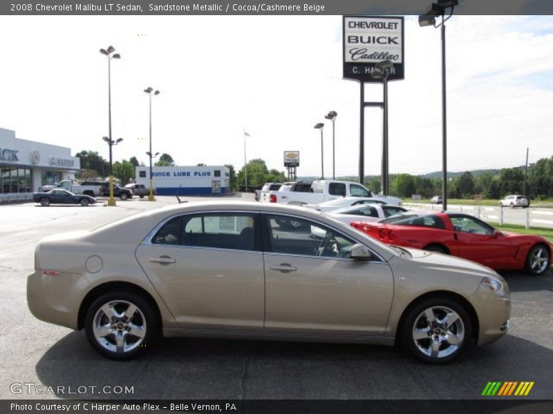 Sandstone Metallic / Cocoa/Cashmere Beige 2008 Chevrolet Malibu LT Sedan