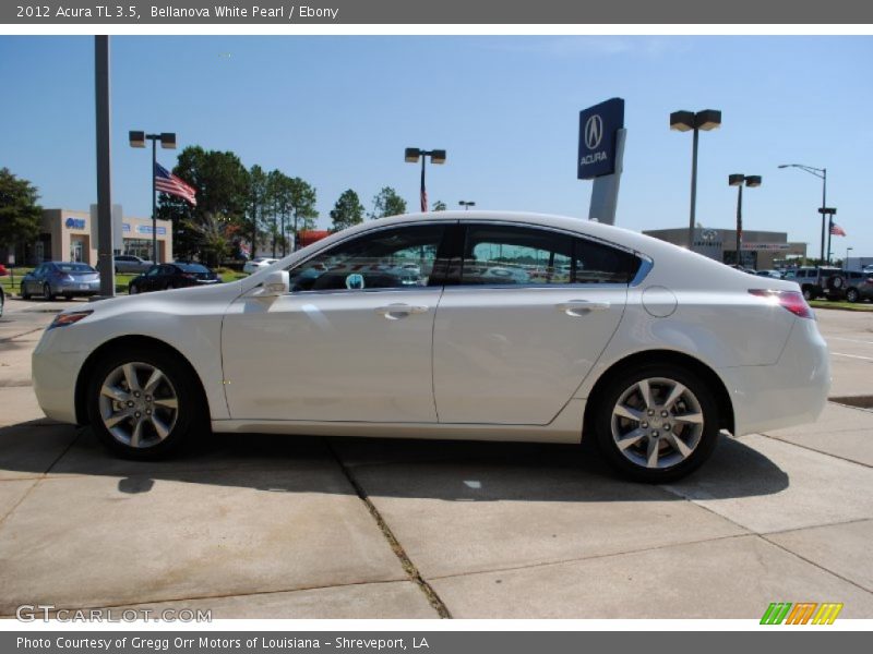 Bellanova White Pearl / Ebony 2012 Acura TL 3.5