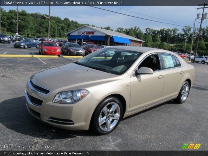 Sandstone Metallic / Cocoa/Cashmere Beige 2008 Chevrolet Malibu LT Sedan