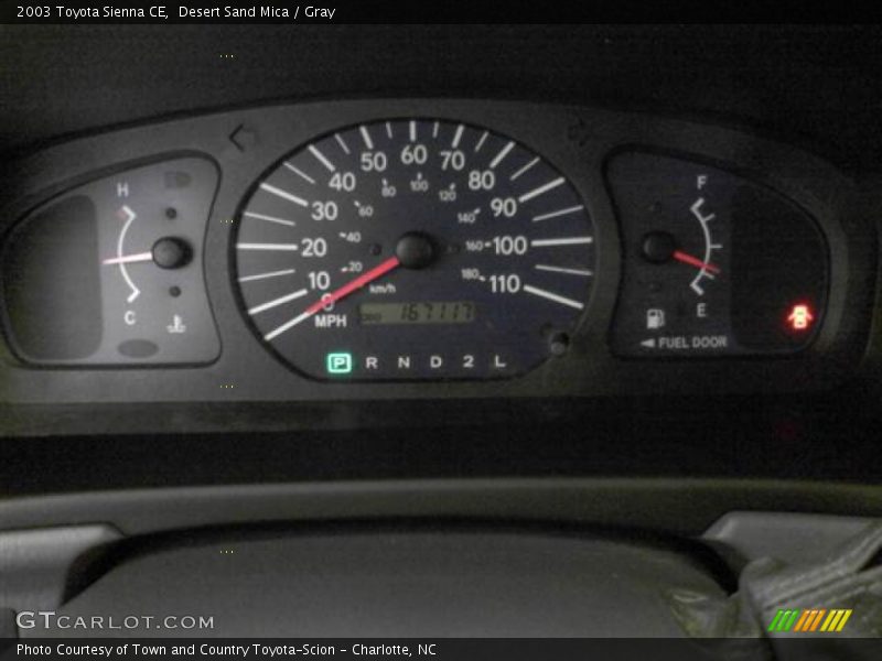 Desert Sand Mica / Gray 2003 Toyota Sienna CE