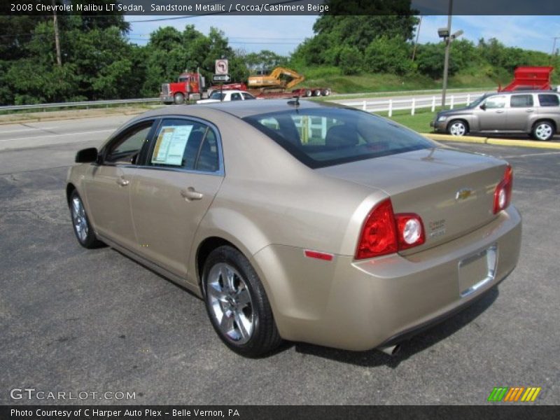 Sandstone Metallic / Cocoa/Cashmere Beige 2008 Chevrolet Malibu LT Sedan