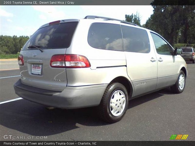 Desert Sand Mica / Gray 2003 Toyota Sienna CE